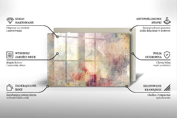 Sklo za varnú dosku Maľovanie textúry pozadia