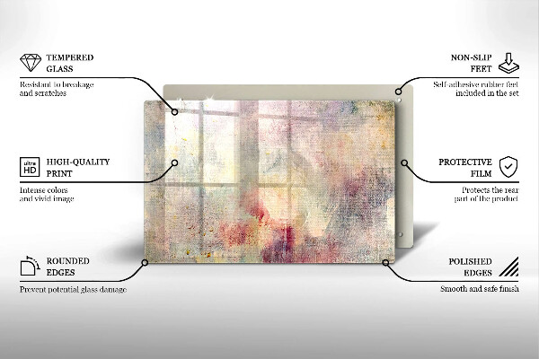 Sklo za varnú dosku Maľovanie textúry pozadia