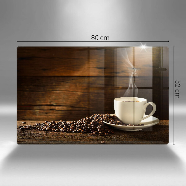 Sklo za varnú dosku Drevená šálka na kávu