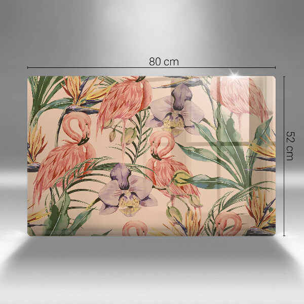 Sklo za varnú dosku Ilustrácie plameniakov