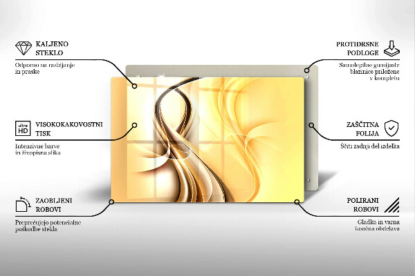 Kryt na indukčnú dosku Abstrakcia dymu
