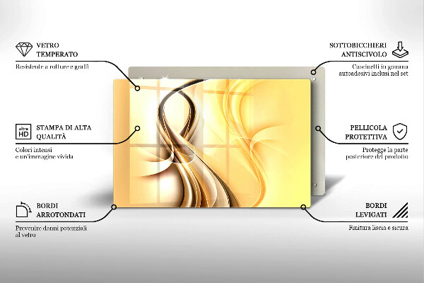Kryt na indukčnú dosku Abstrakcia dymu