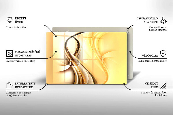 Kryt na indukčnú dosku Abstrakcia dymu