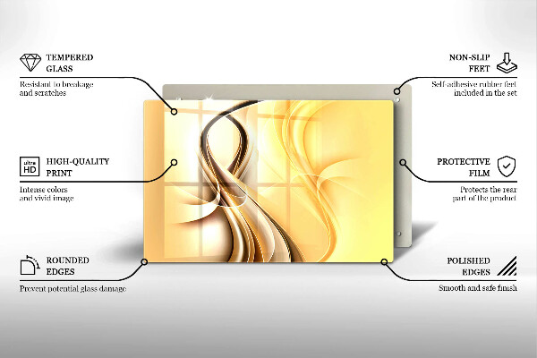 Kryt na indukčnú dosku Abstrakcia dymu