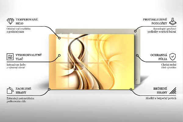 Kryt na indukčnú dosku Abstrakcia dymu