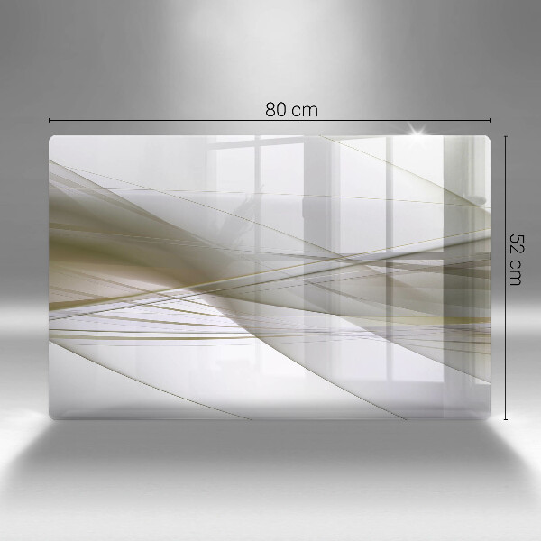 Sklo za varnú dosku Dizajn abstraktných línií