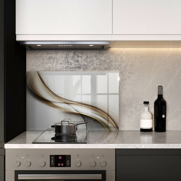 Kryt na indukčnú dosku Mäkké línie abstrakcie