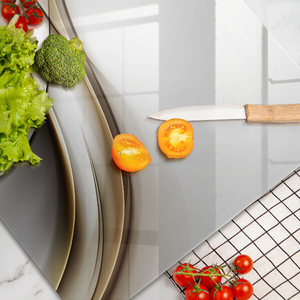 Kryt na indukčnú dosku Mäkké línie abstrakcie