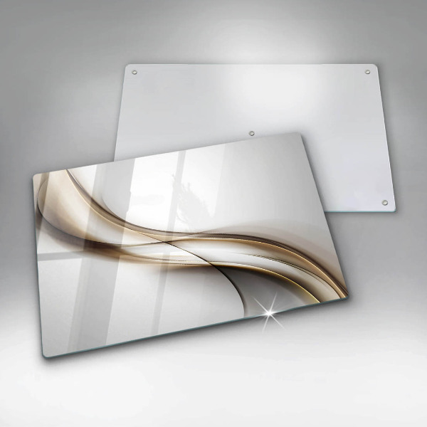 Kryt na indukčnú dosku Mäkké línie abstrakcie