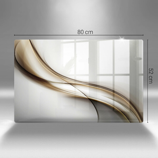 Kryt na indukčnú dosku Mäkké línie abstrakcie