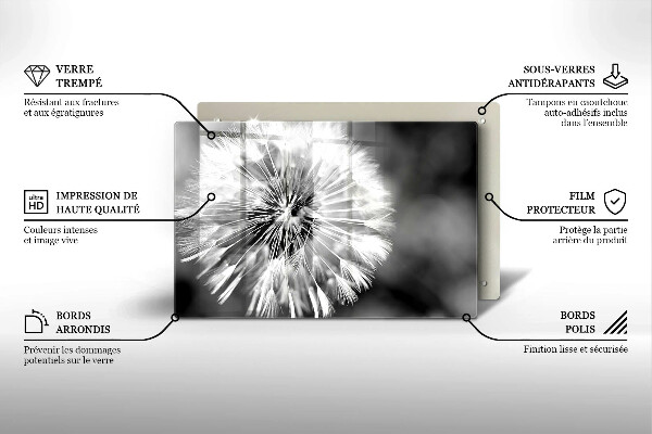 Sklo za varnú dosku Jemná púpava