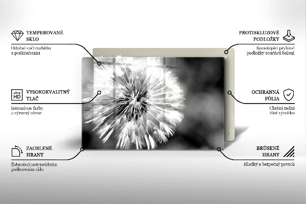 Sklo za varnú dosku Jemná púpava