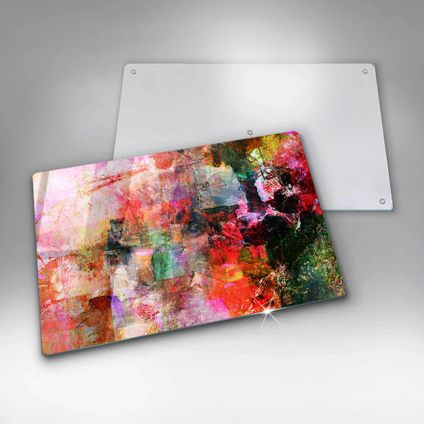 Sklo za varnú dosku Maľovanie abstrakcie