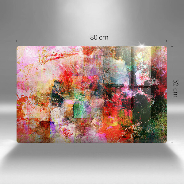 Sklo za varnú dosku Maľovanie abstrakcie