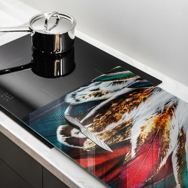 Kryt na indukčnú dosku Boho vtáčie perie