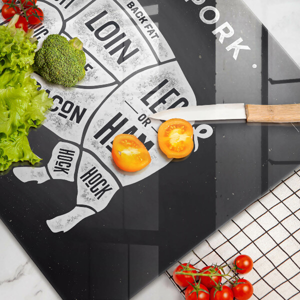 Kalené sklo za sporák Bravčové mäso bravčové