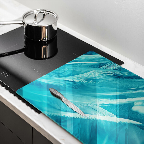 Kalené sklo za sporák Jemné perie