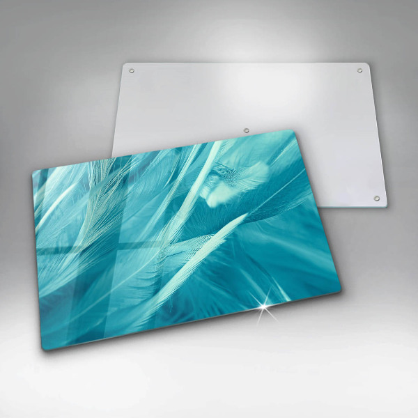 Kalené sklo za sporák Jemné perie