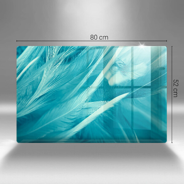 Kalené sklo za sporák Jemné perie