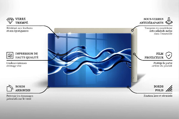 Krycia doska na sporák Abstrakcia tekutín