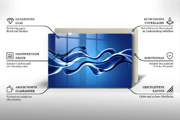 Krycia doska na sporák Abstrakcia tekutín