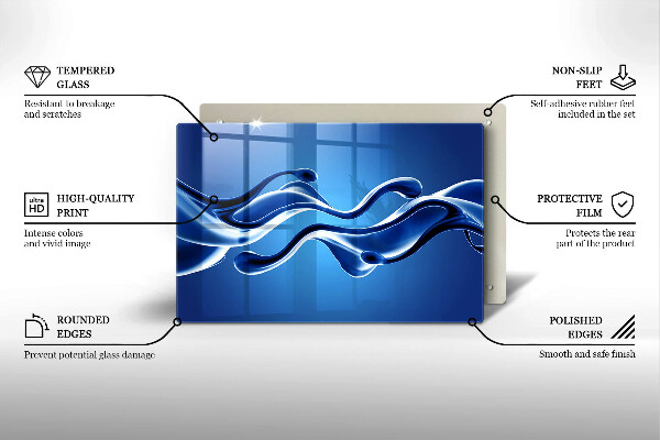 Krycia doska na sporák Abstrakcia tekutín