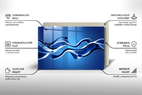 Krycia doska na sporák Abstrakcia tekutín