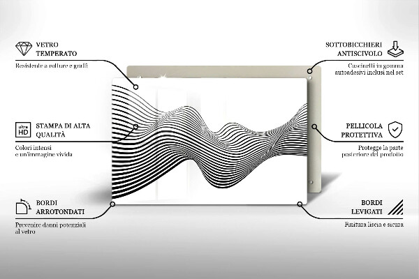 Krycia doska na sporák Lineárna abstrakcia