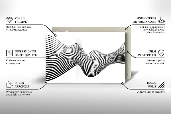 Krycia doska na sporák Lineárna abstrakcia