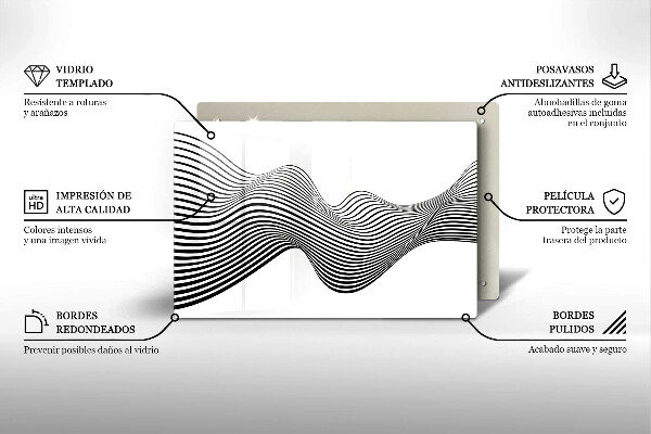 Krycia doska na sporák Lineárna abstrakcia