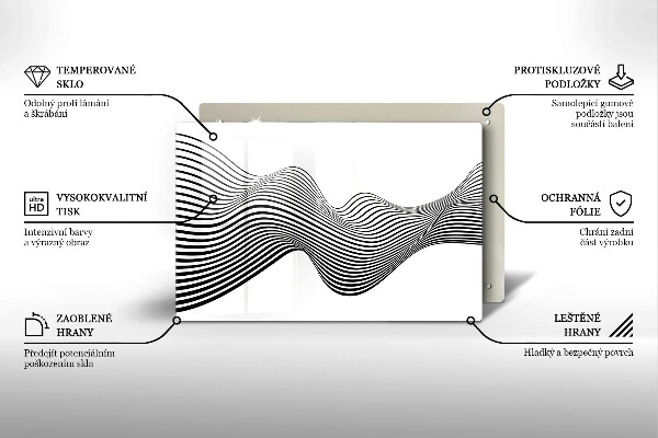 Krycia doska na sporák Lineárna abstrakcia