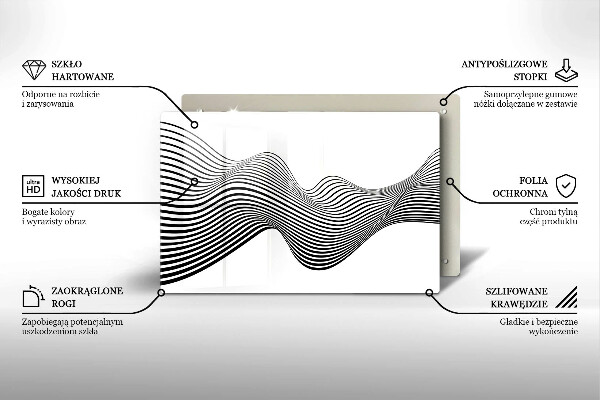 Krycia doska na sporák Lineárna abstrakcia