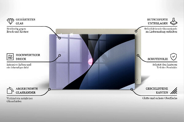 Sklo za varnú dosku Abstraktné tvary