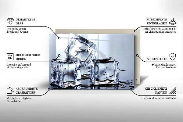 Sklo za varnú dosku Kocky ľadu