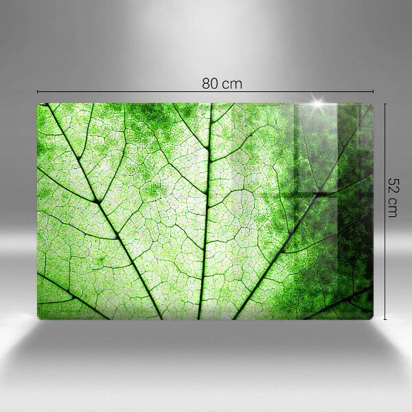 Sklo za varnú dosku Ozdobný žilový list