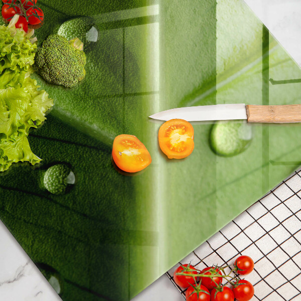 Sklo za varnú dosku Príroda rosa a list