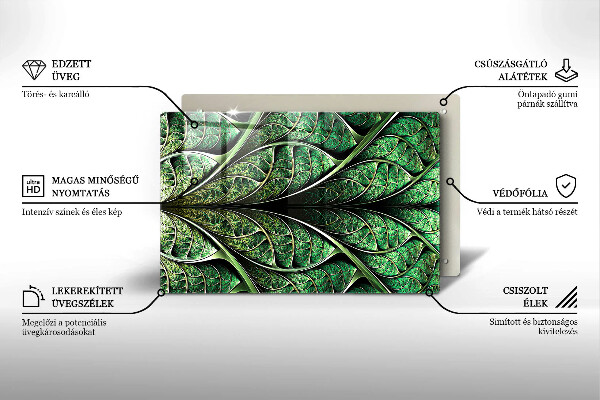 Kryt na indukčnú dosku Štruktúra žily listu