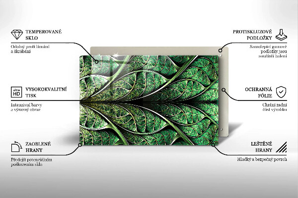 Kryt na indukčnú dosku Štruktúra žily listu