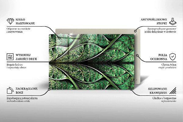Kryt na indukčnú dosku Štruktúra žily listu