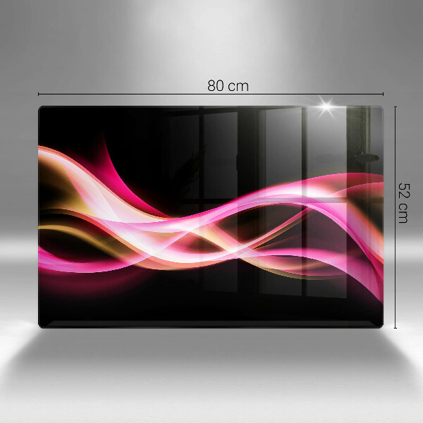 Kryt na indukčnú dosku Abstraktný neónový dym