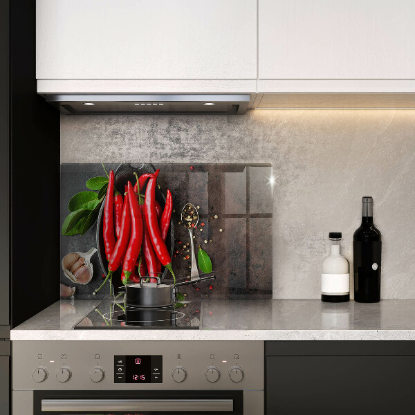 Kryt na indukčnú dosku Červené chilli papričky