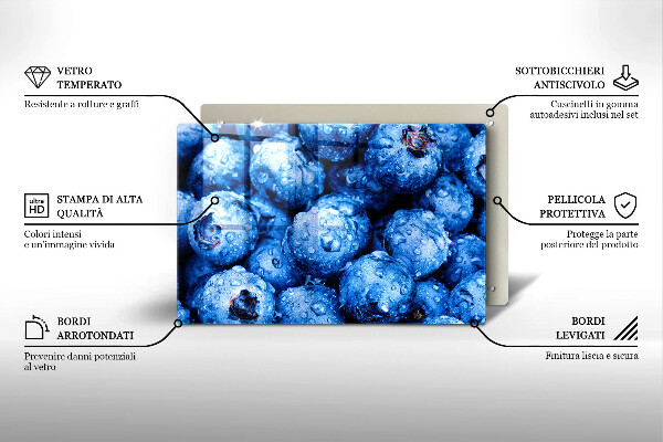 Kryt na indukčnú dosku Šťavnaté čučoriedky