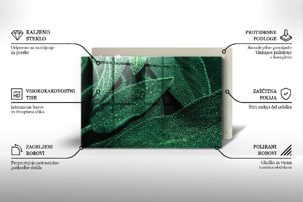 Kryt na indukčnú dosku Listy rastliny
