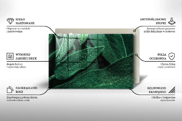 Kryt na indukčnú dosku Listy rastliny
