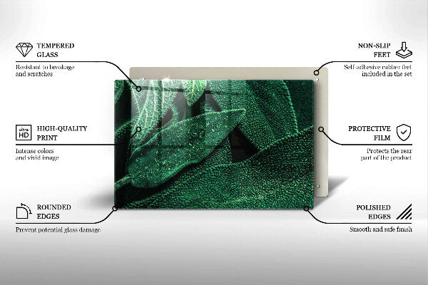 Kryt na indukčnú dosku Listy rastliny