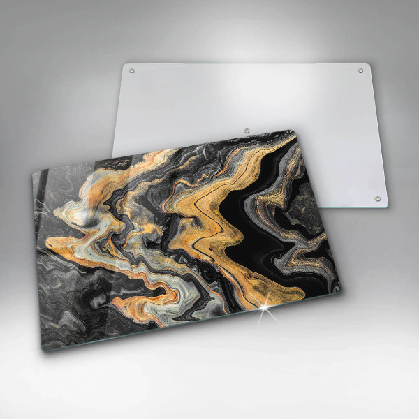 Kalené sklo za sporák Abstraktná štruktúra