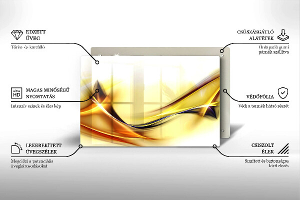 Sklo za varnú dosku Abstraktné línie svetla