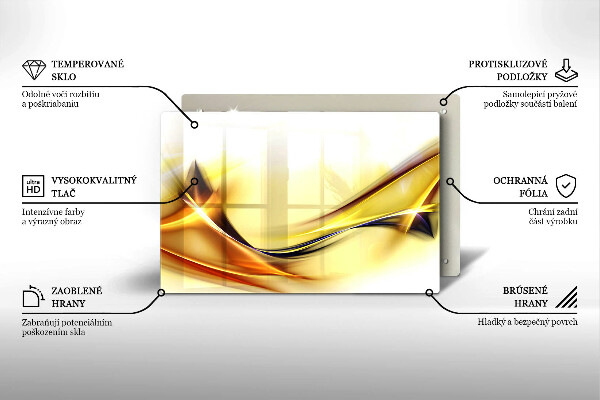 Sklo za varnú dosku Abstraktné línie svetla