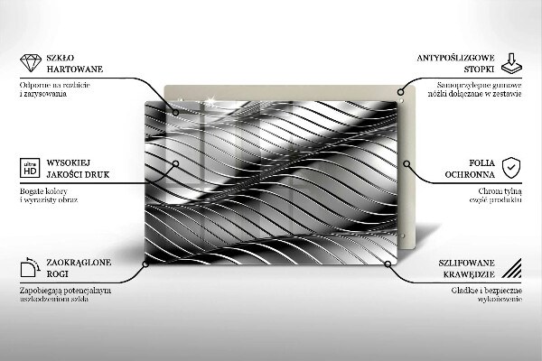 Kryt na indukčnú dosku 3D kovová konštrukcia