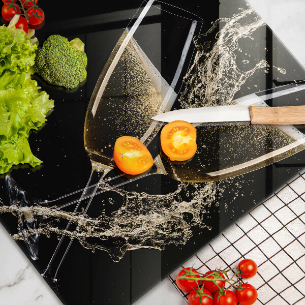 Kalené sklo za sporák Poháre na šampanské